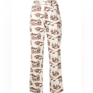 Reformation Western Print Jeans